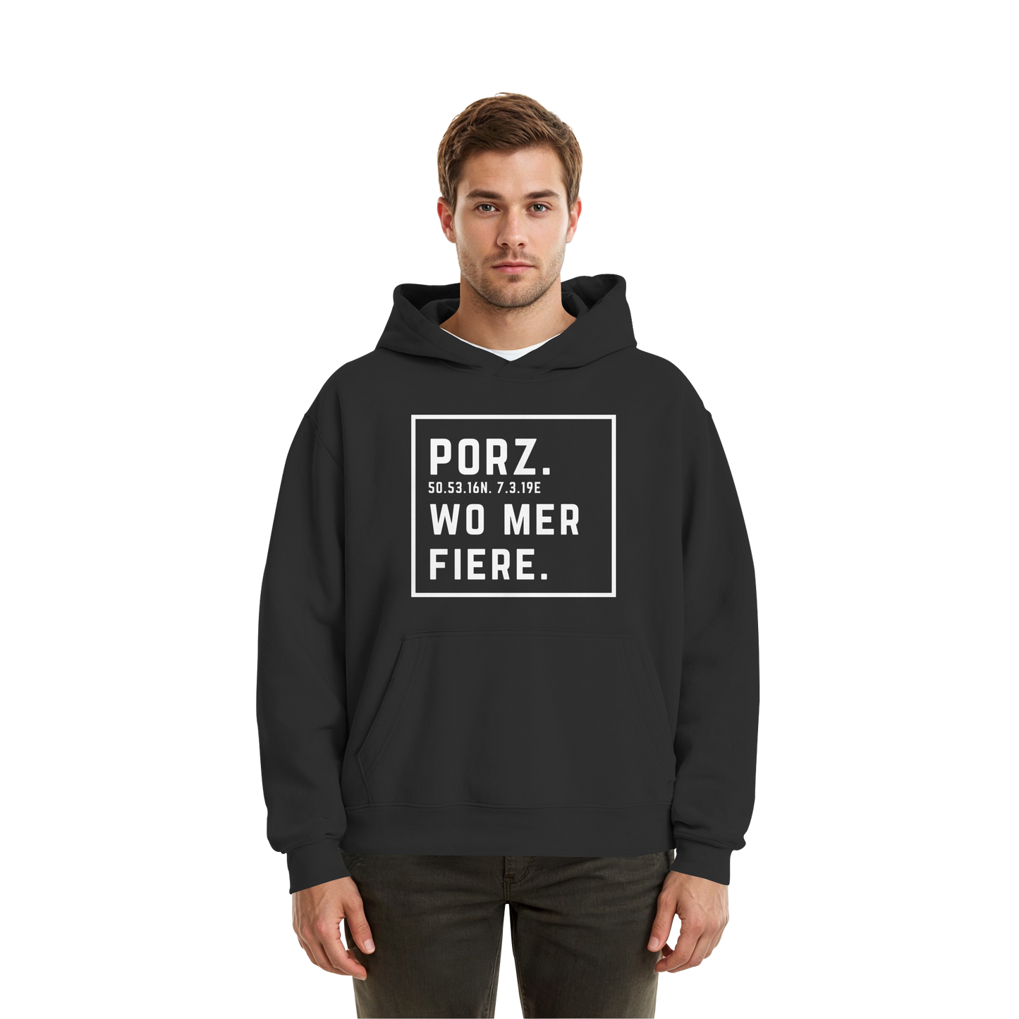 Porz Fiere Druck - Fluffy Boxcut Hoodie