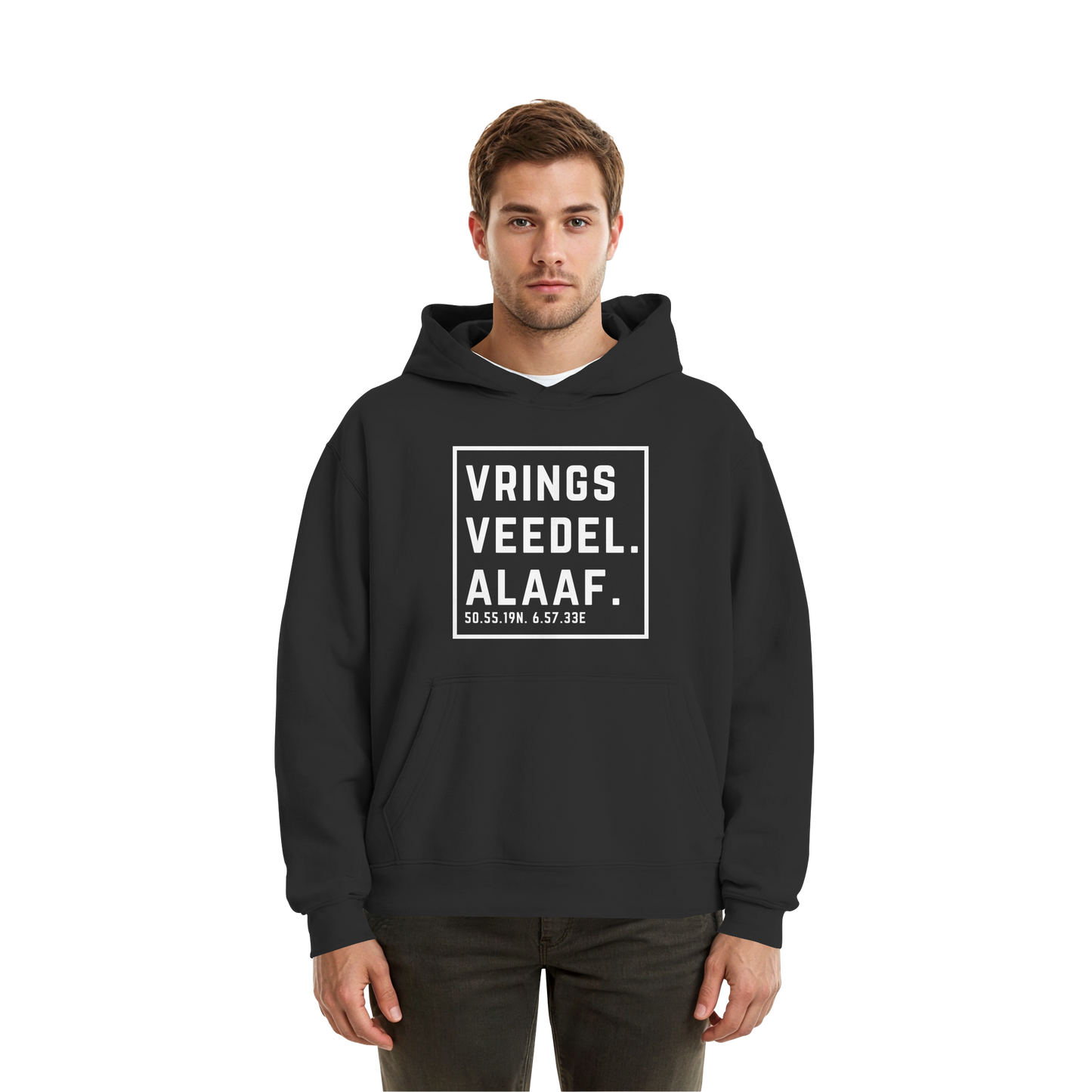 Vringsveedel Alaaf Druck - Fluffy Boxcut Hoodie