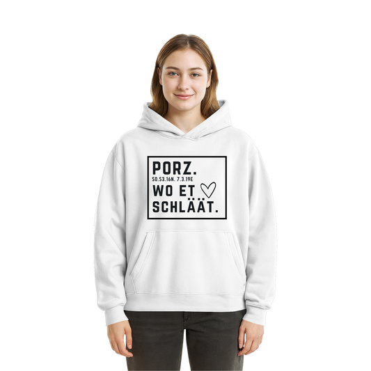 Porz Hätz Druck - Fluffy Boxcut Hoodie
