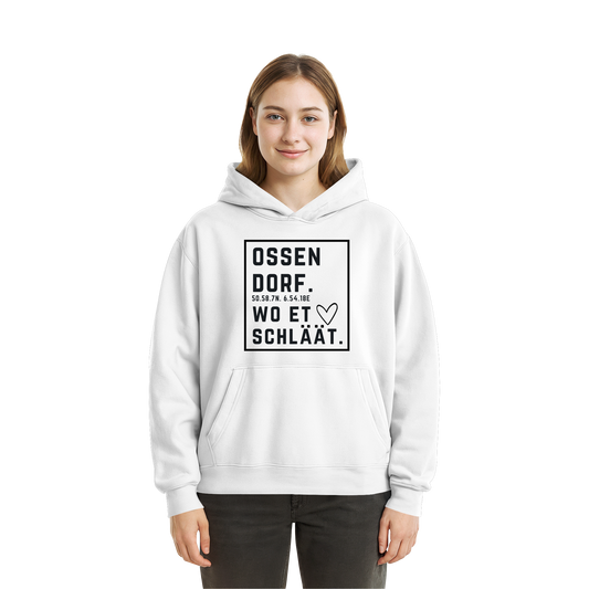 Ossendorf Hätz Druck - Fluffy Boxcut Hoodie