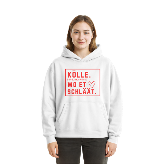 Kölle Hätz Druck - Fluffy Boxcut Hoodie