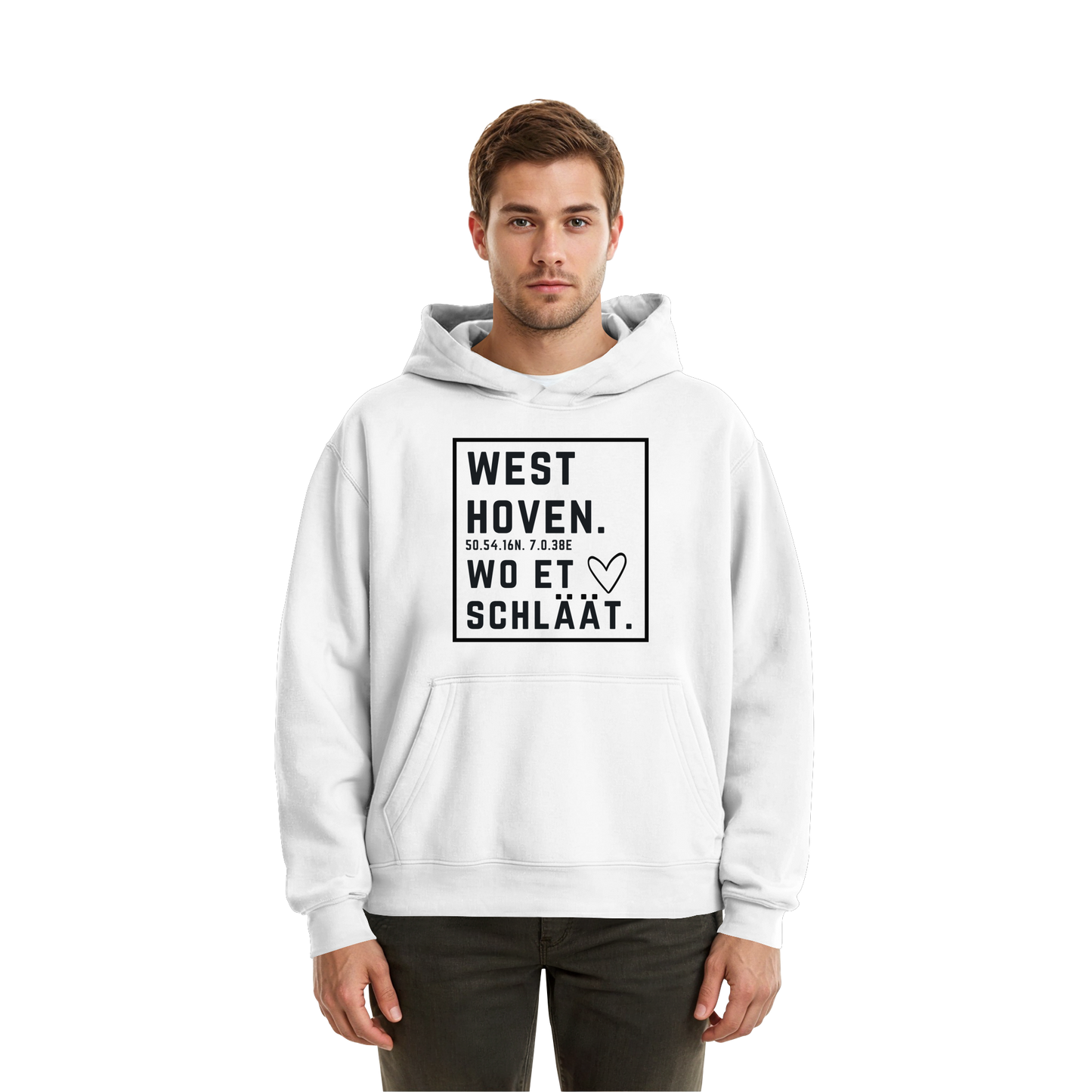 Westhoven Hätz Druck - Fluffy Boxcut Hoodie