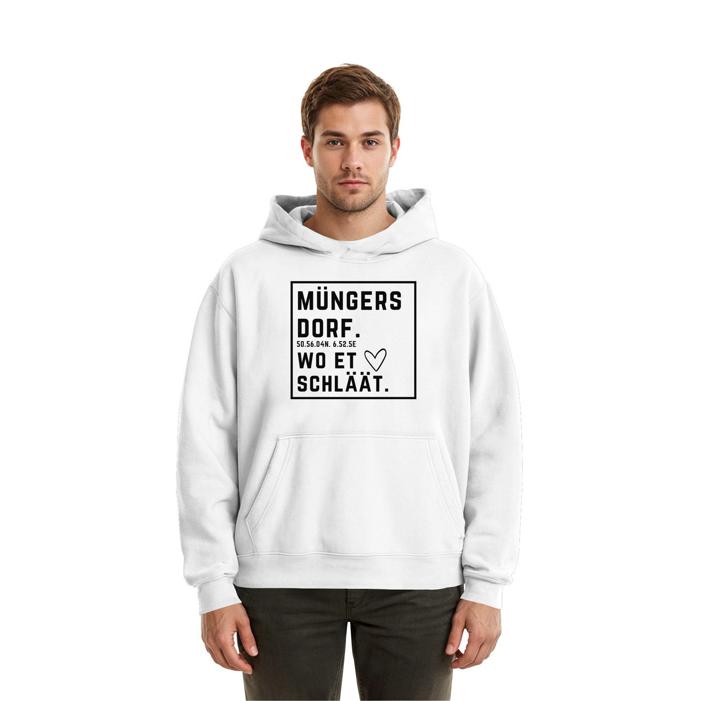 Müngersdorf Hätz Druck - Fluffy Boxcut Hoodie