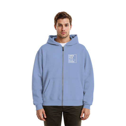 Wo de Sonn schingk - Ehrenfeld Druck - Fluffy Boxcut Zipper