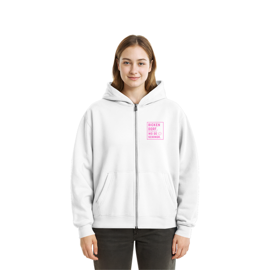 Wo de Sonn schingk - Bickendorf Druck - Fluffy Boxcut Zipper