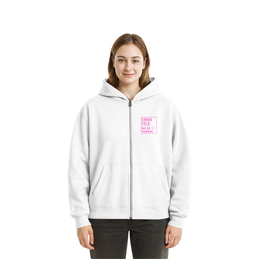 Wo de Sonn schingk - Ehrenfeld Druck - Fluffy Boxcut Zipper