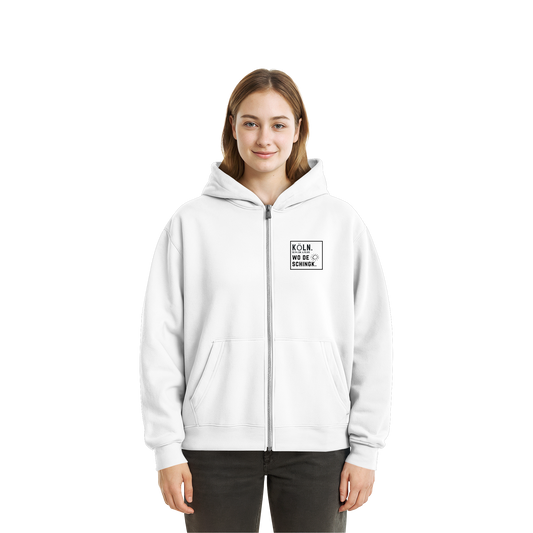 Wo de Sonn schingk - Köln Druck - Fluffy Boxcut Zipper