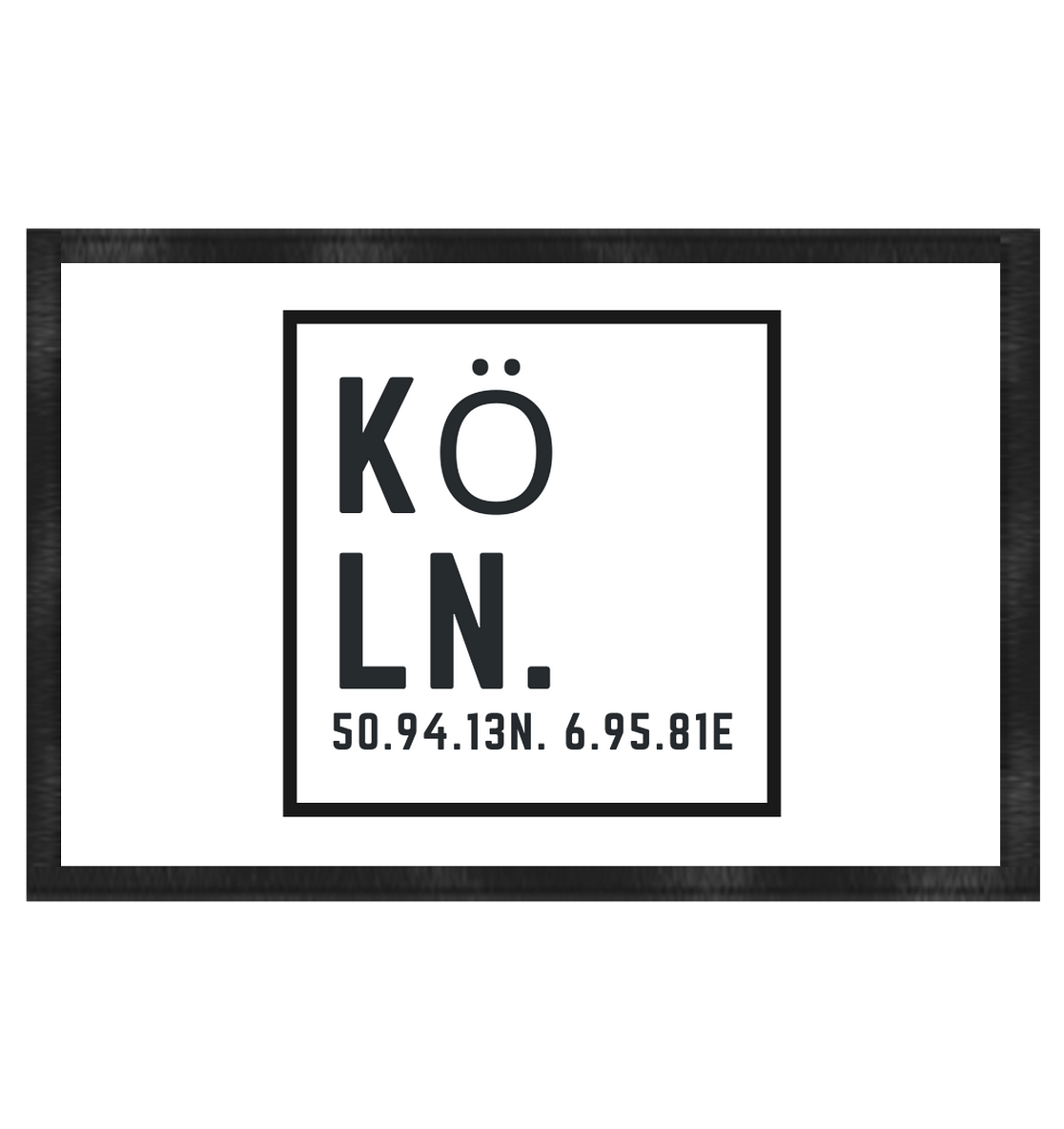 Köln Koordinaten (Druck) - Accessoires - Fußmatte 60x40cm