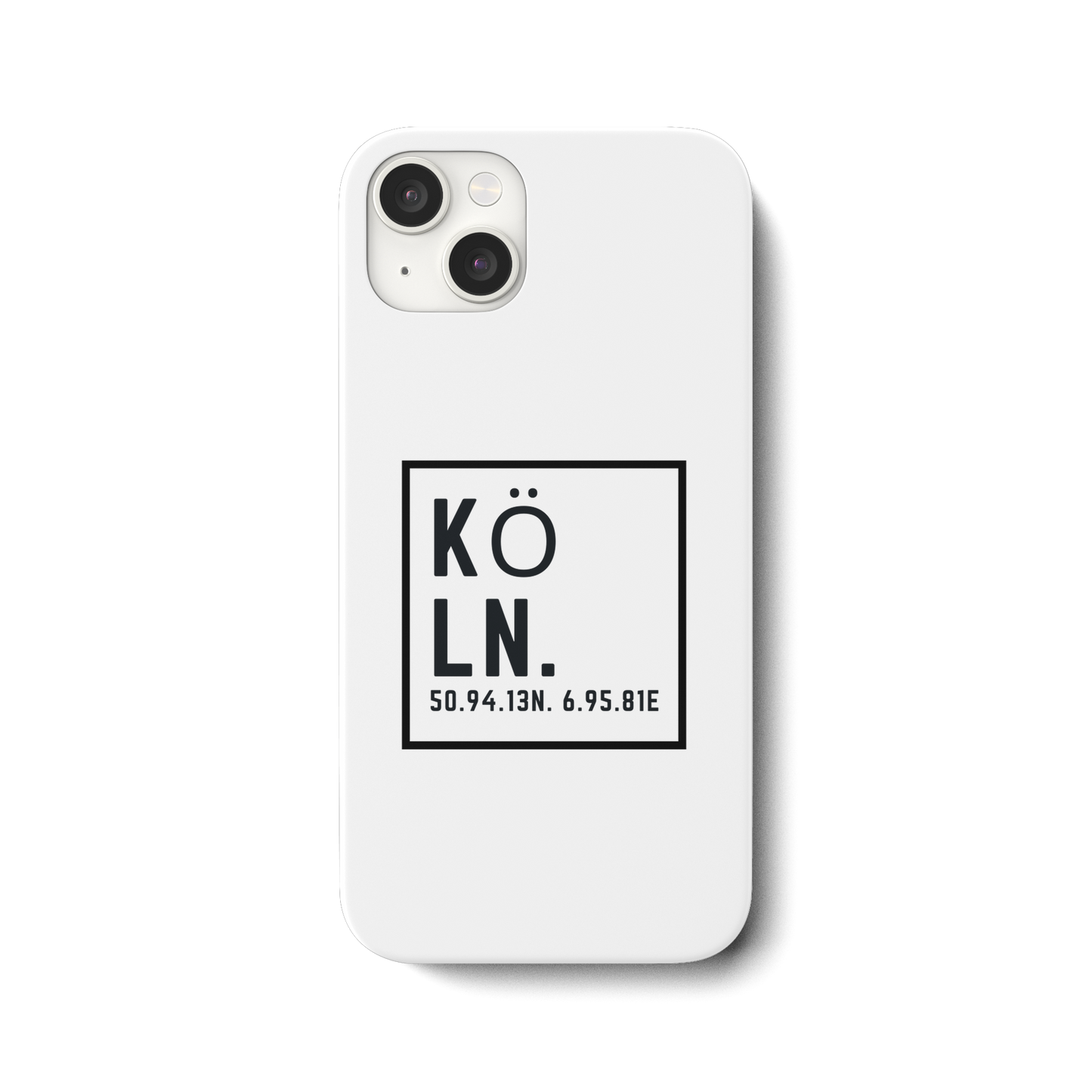 Köln Skyline (Druck) - iPhone 15 Plus Handyhülle