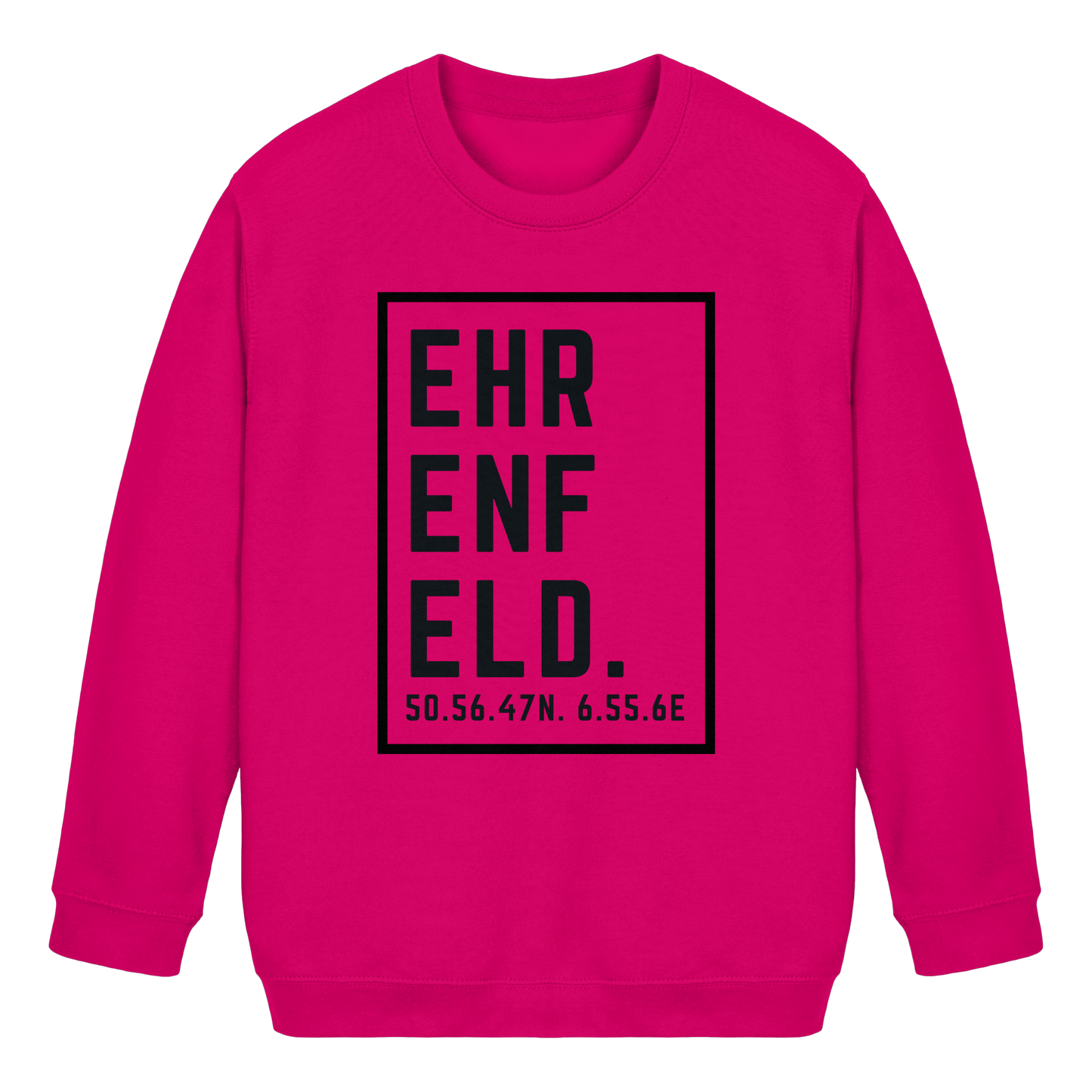 Ehrenfeld Koordinaten (großer Druck auf der Brust) - Kids Basic Sweatshirt