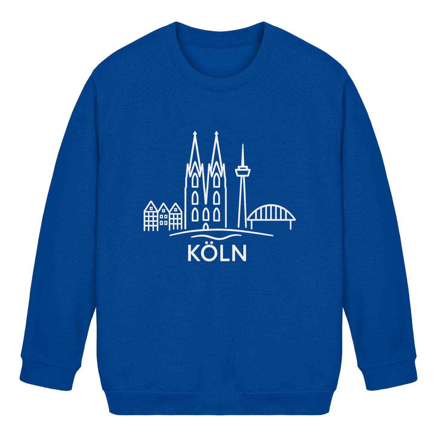 Köln Skyline (großer Druck auf der Brust) - Kids Basic Sweatshirt