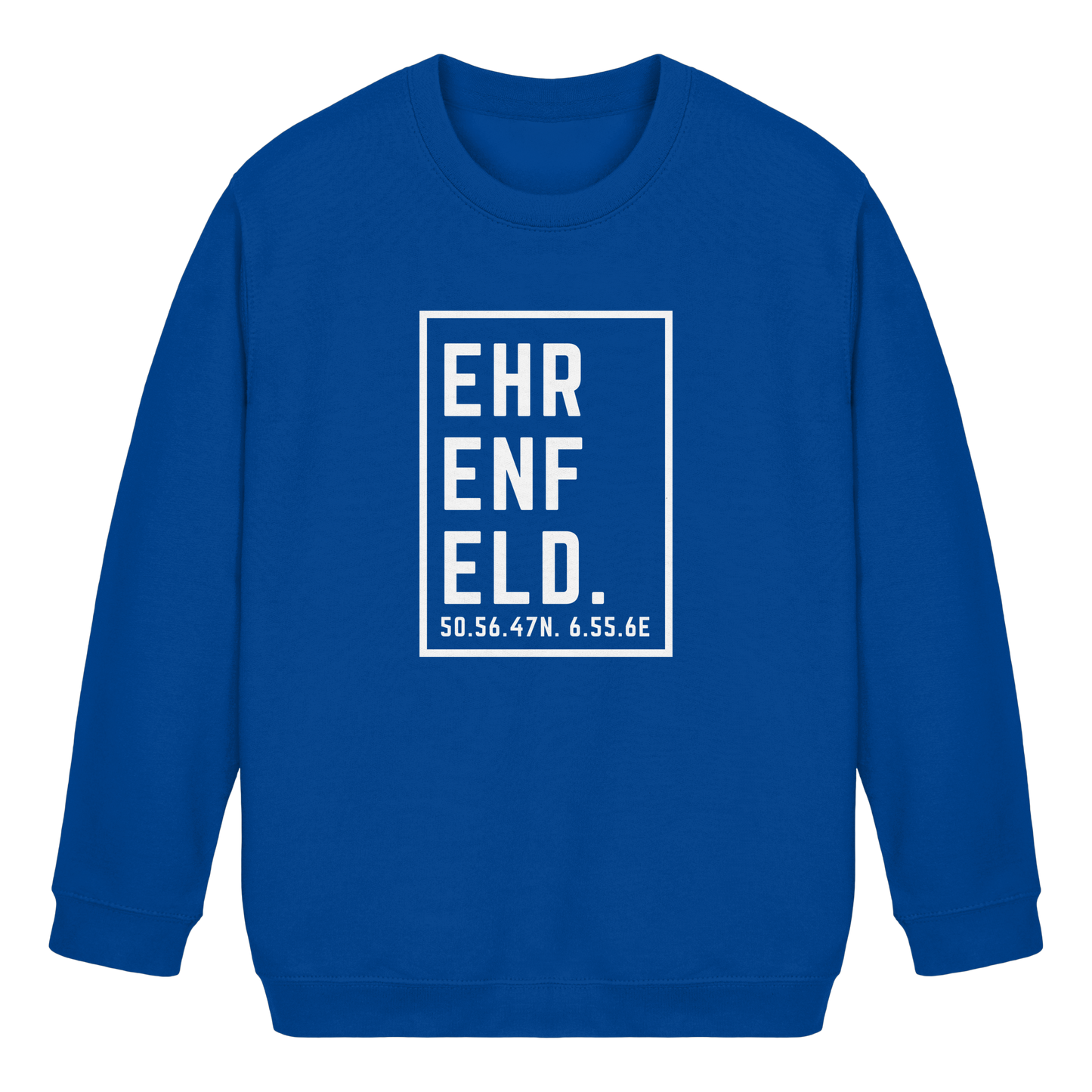 Ehrenfeld Koordinaten (großer Druck auf der Brust) - Kids Basic Sweatshirt