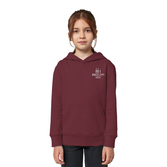 Köln Skyline Stick - Kids Organic Hoodie