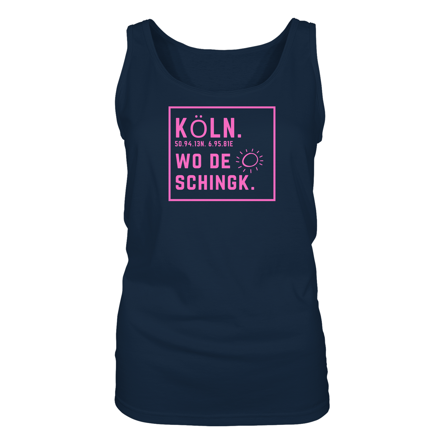 Wo de Sonn schingk - Köln Druck - Ladies Tank-Top