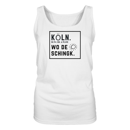 Wo de Sonn schingk - Köln Druck - Ladies Tank-Top