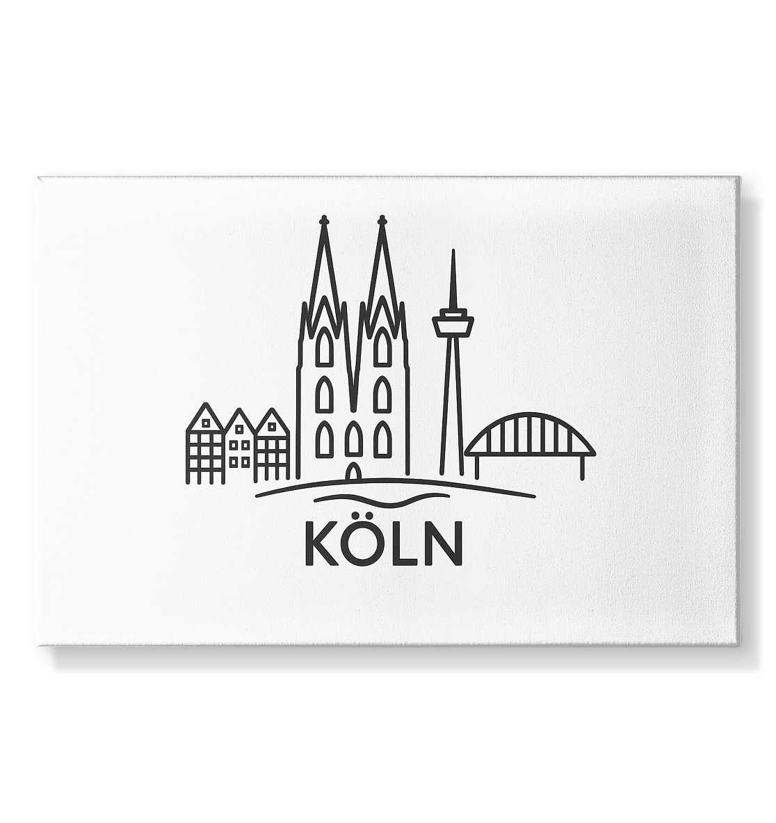 Köln Skyline (Druck) - Leinwand 60x40cm