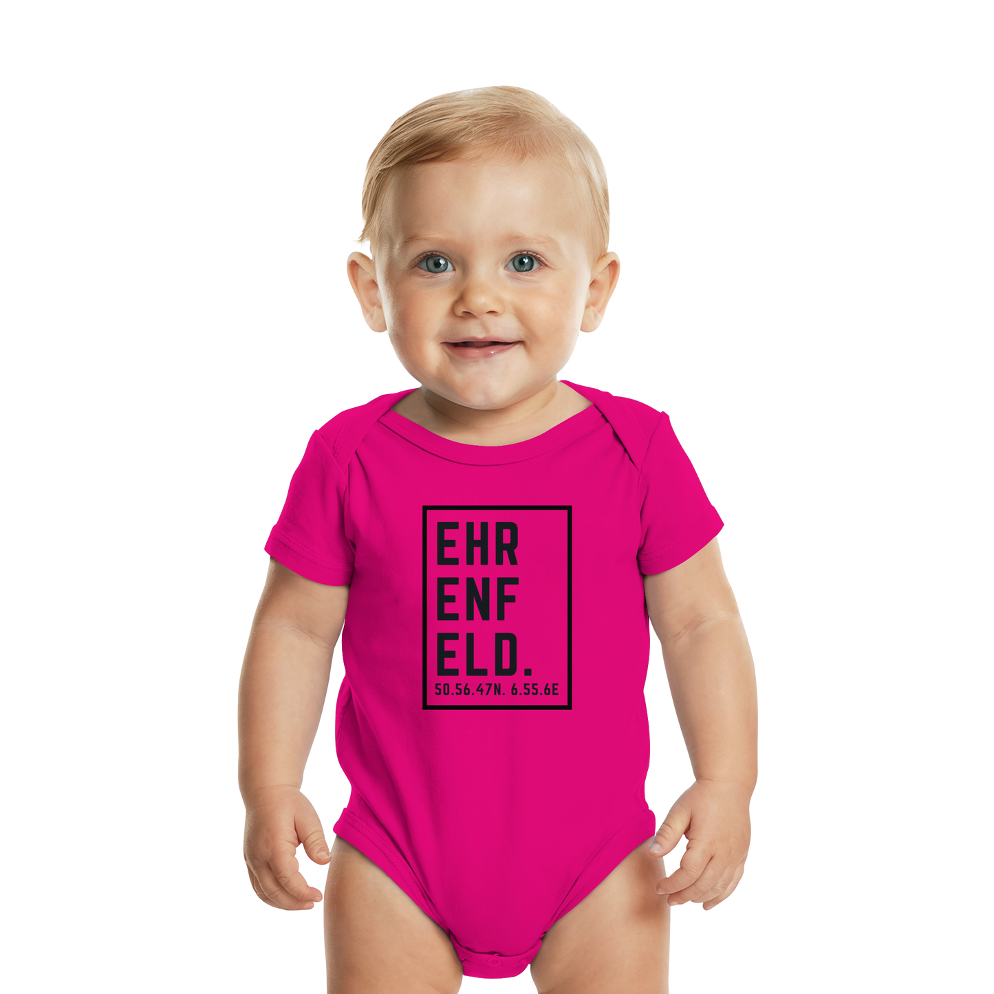 Ehrenfeld Koordinaten (großer Druck auf der Brust) - Organic Baby Bodysuit
