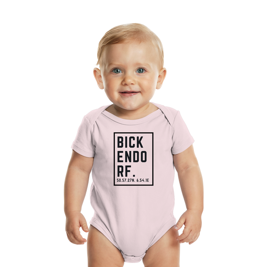 Bickendorf Koordinaten (großer Druck auf der Brust) - Organic Baby Bodysuit