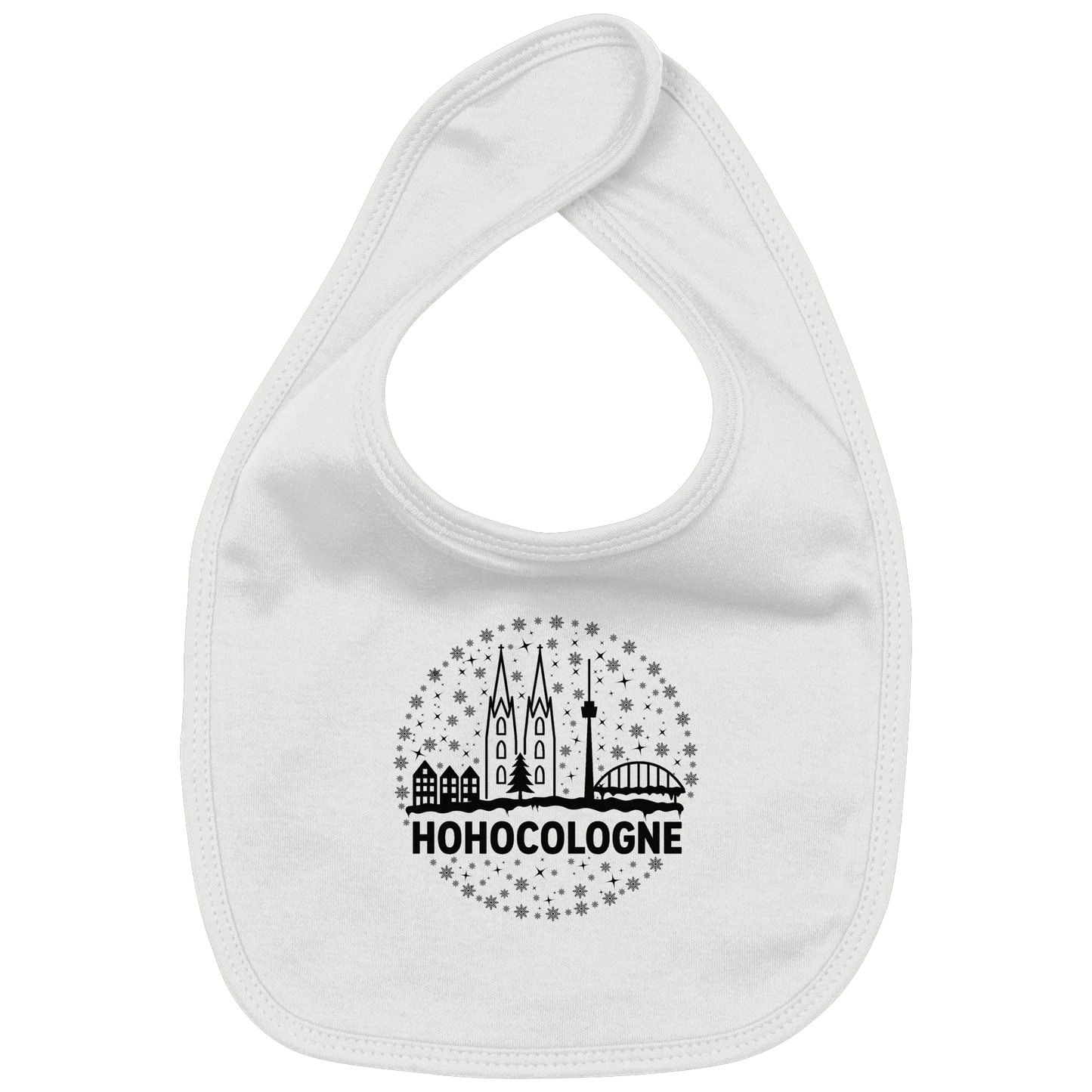 HOHOCologne Druck - Organic Baby-Lätzchen