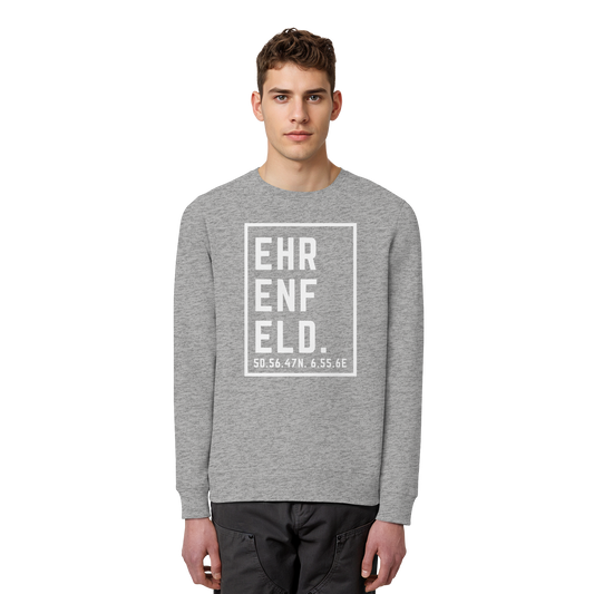 Ehrenfeld Koordinaten (großer Druck auf der Brust) - Organic Basic Unisex Sweatshirt