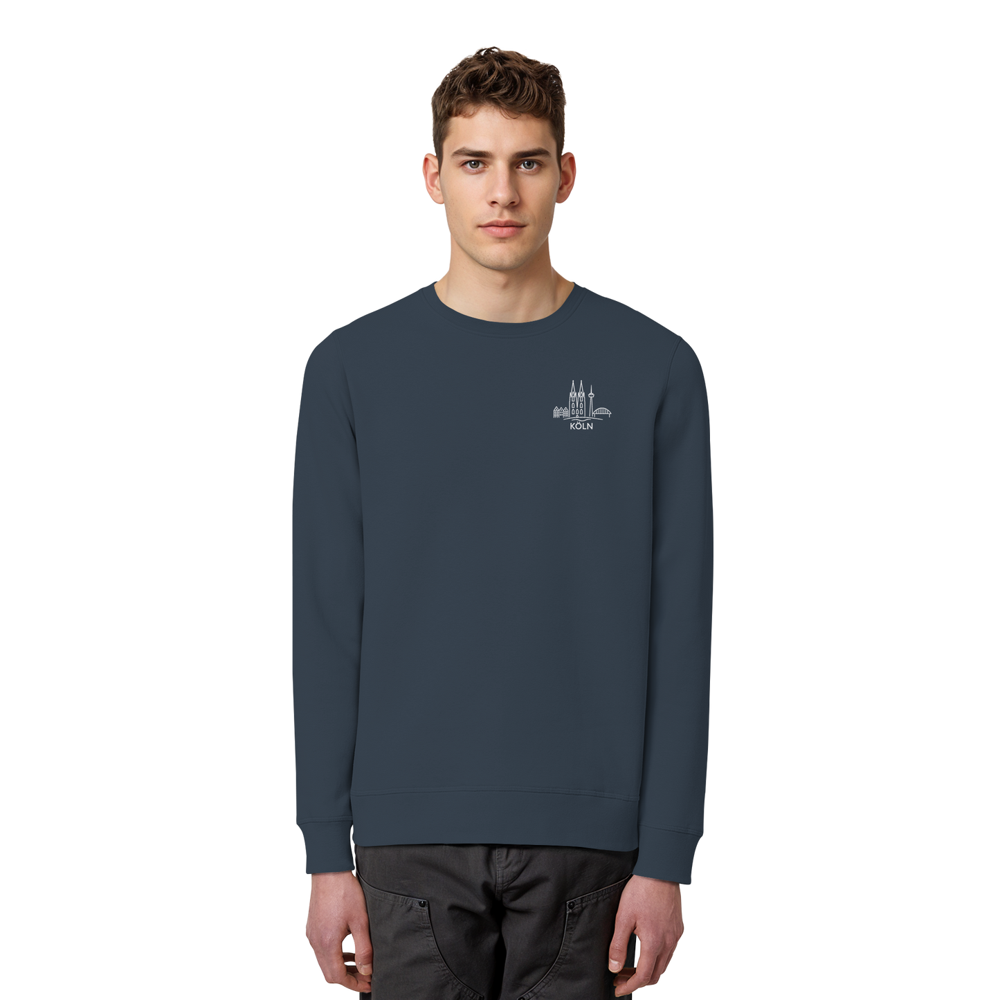 Köln Skyline Stick - Organic Basic Unisex Sweatshirt