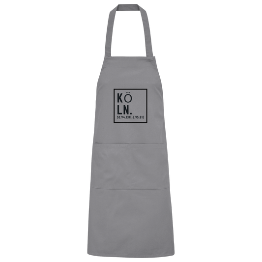 Köln Koordinaten (Druck) - Accessoires - Organic Grillschürze