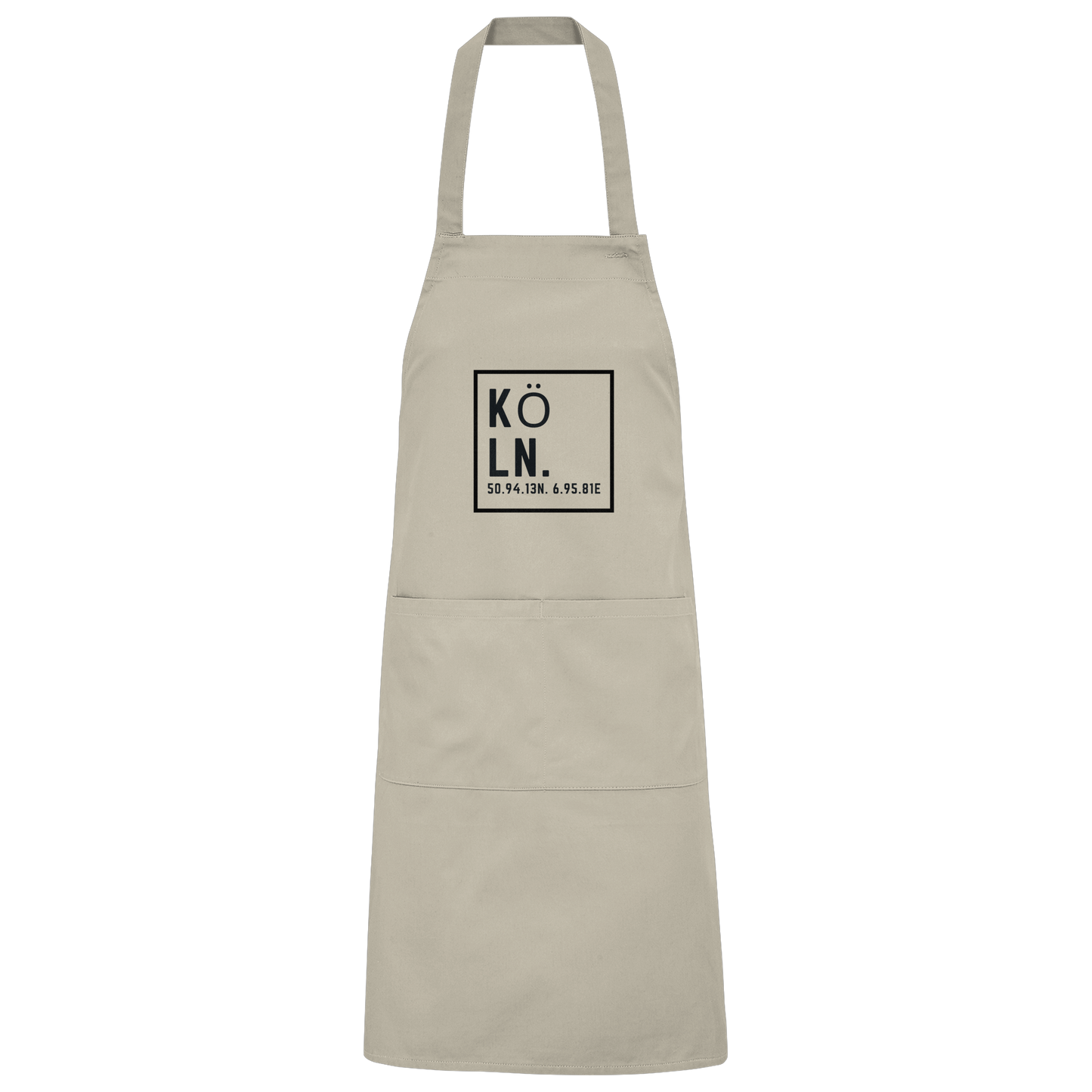 Köln Koordinaten (Druck) - Accessoires - Organic Grillschürze