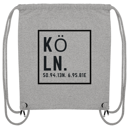 Köln Koordinaten (Druck) - Accessoires - Organic Gym-Bag