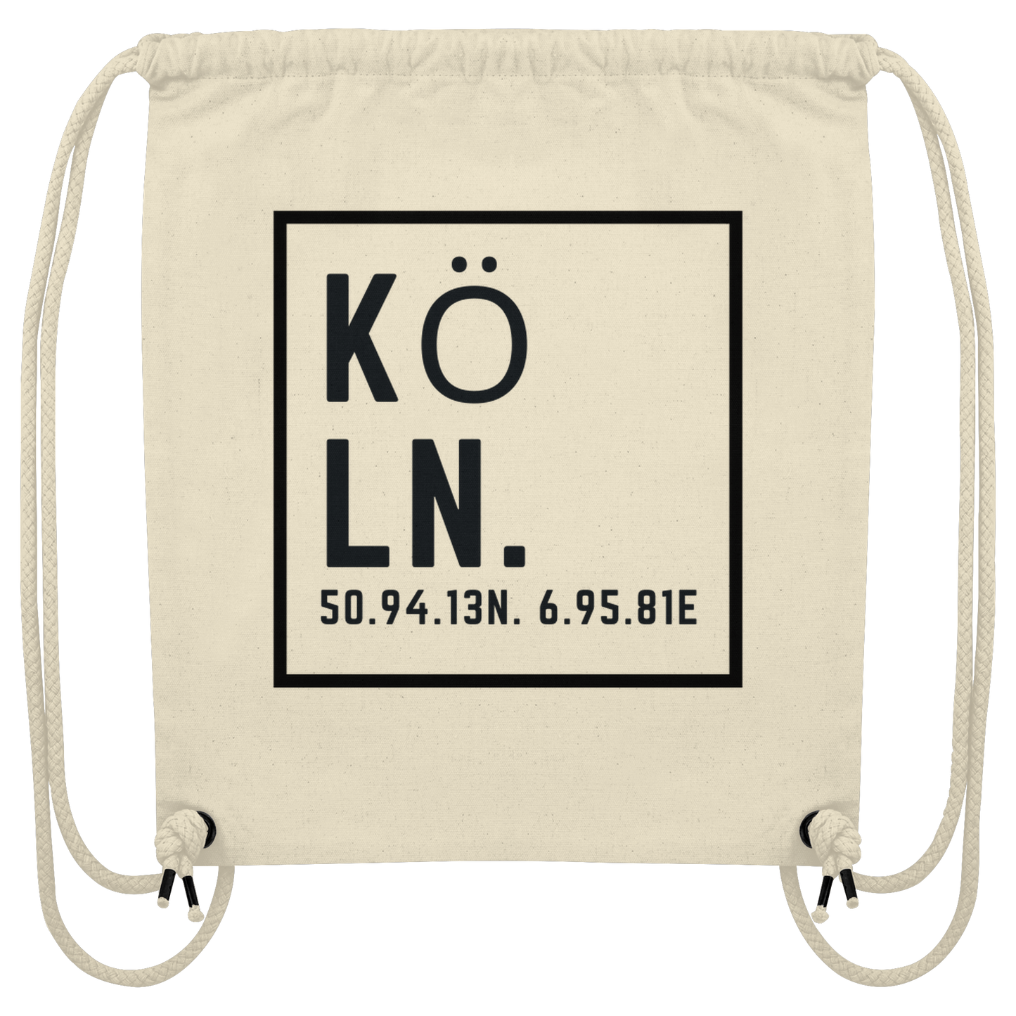 Köln Skyline (Druck) - Organic Gym-Bag