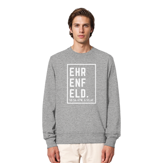 Ehrenfeld Koordinaten (großer Druck auf der Brust) - Organic Lightweight Sweatshirt