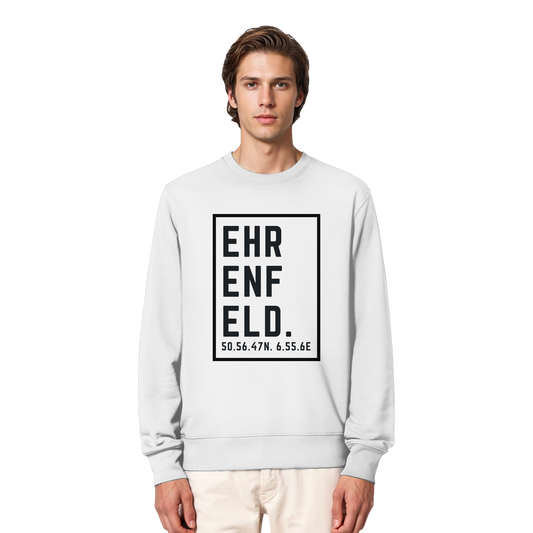 Ehrenfeld Koordinaten (großer Druck auf der Brust) - Organic Lightweight Sweatshirt