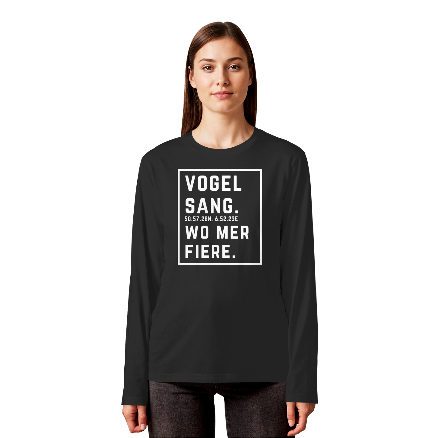Vogelsang Fiere Druck - Organic Longsleeve T-Shirt