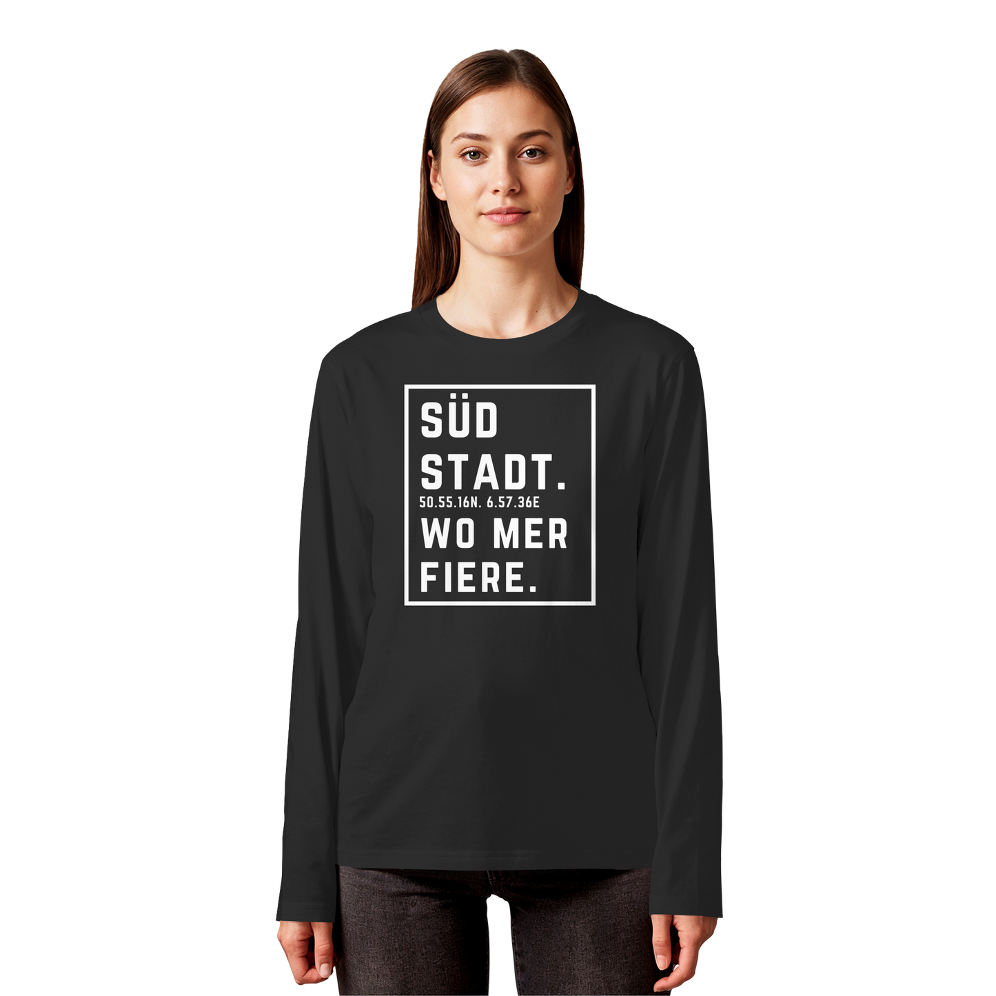 Südstadt Fiere Druck - Organic Longsleeve T-Shirt