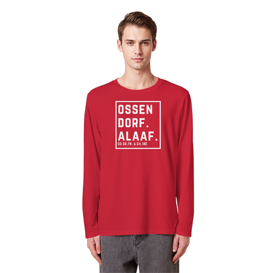 Ossendorf Alaaf Druck - Organic Longsleeve T-Shirt