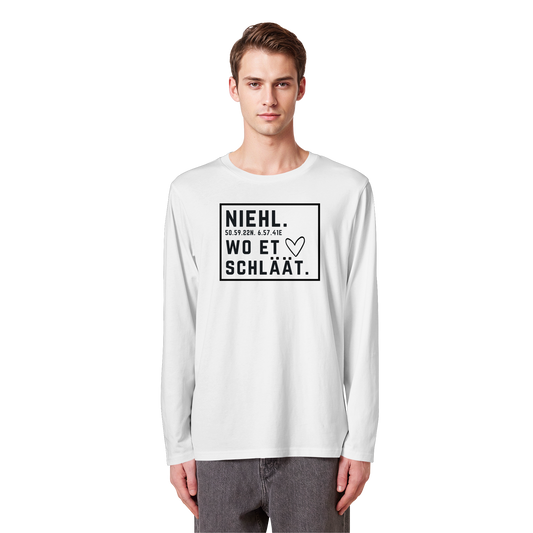 Niehl Hätz Druck - Organic Longsleeve T-Shirt