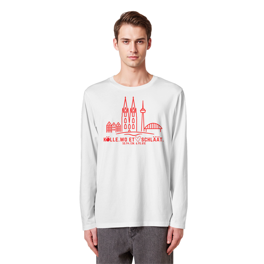 Skyline Hätz Druck - Organic Longsleeve T-Shirt