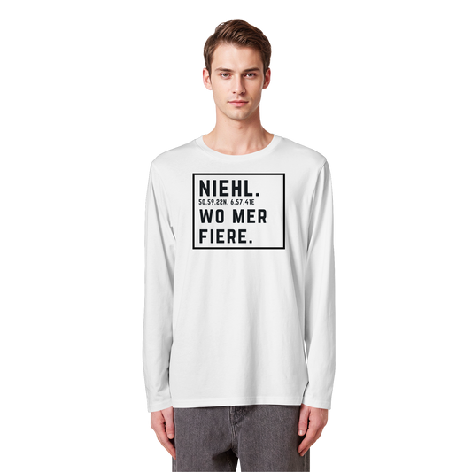 Niehl Fiere Druck - Organic Longsleeve T-Shirt