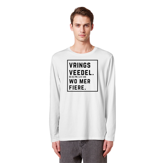 Vringsveedel Fiere Druck - Organic Longsleeve T-Shirt
