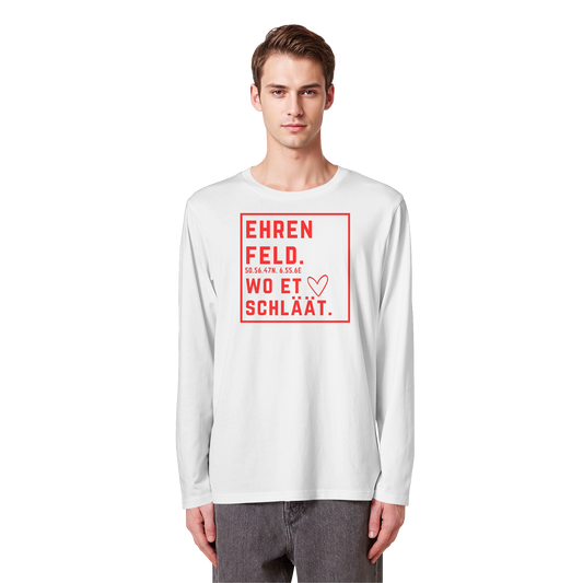 Ehrenfeld Hätz Druck - Organic Longsleeve T-Shirt