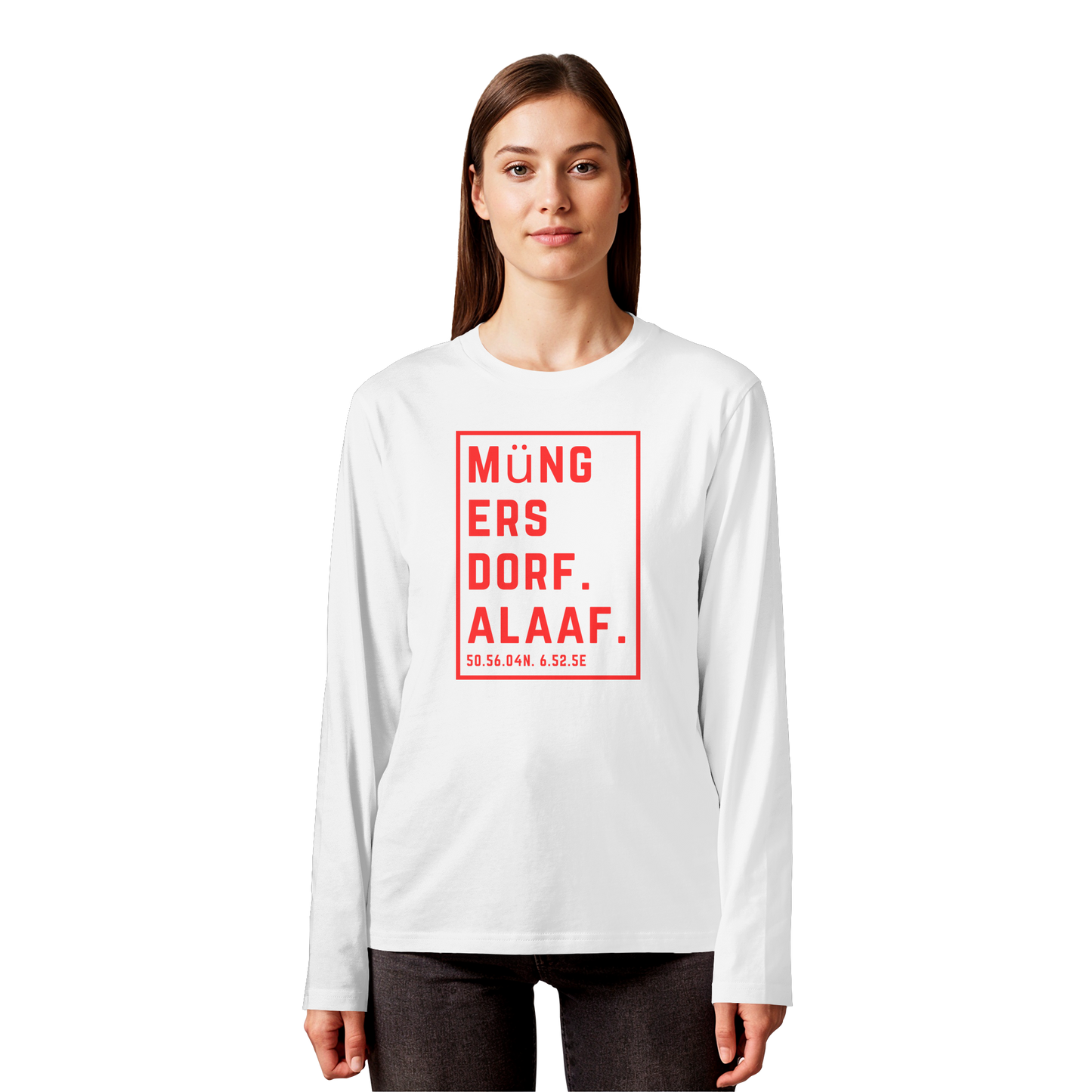 Müngersdorf Alaaf Druck - Organic Longsleeve T-Shirt