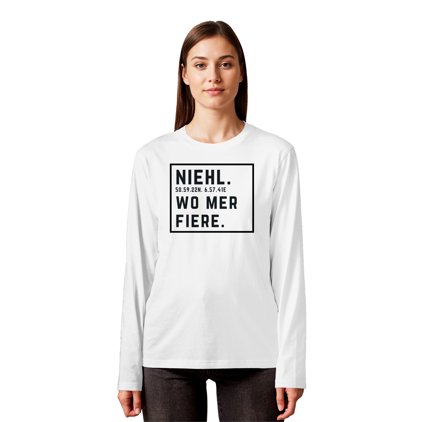 Niehl Fiere Druck - Organic Longsleeve T-Shirt