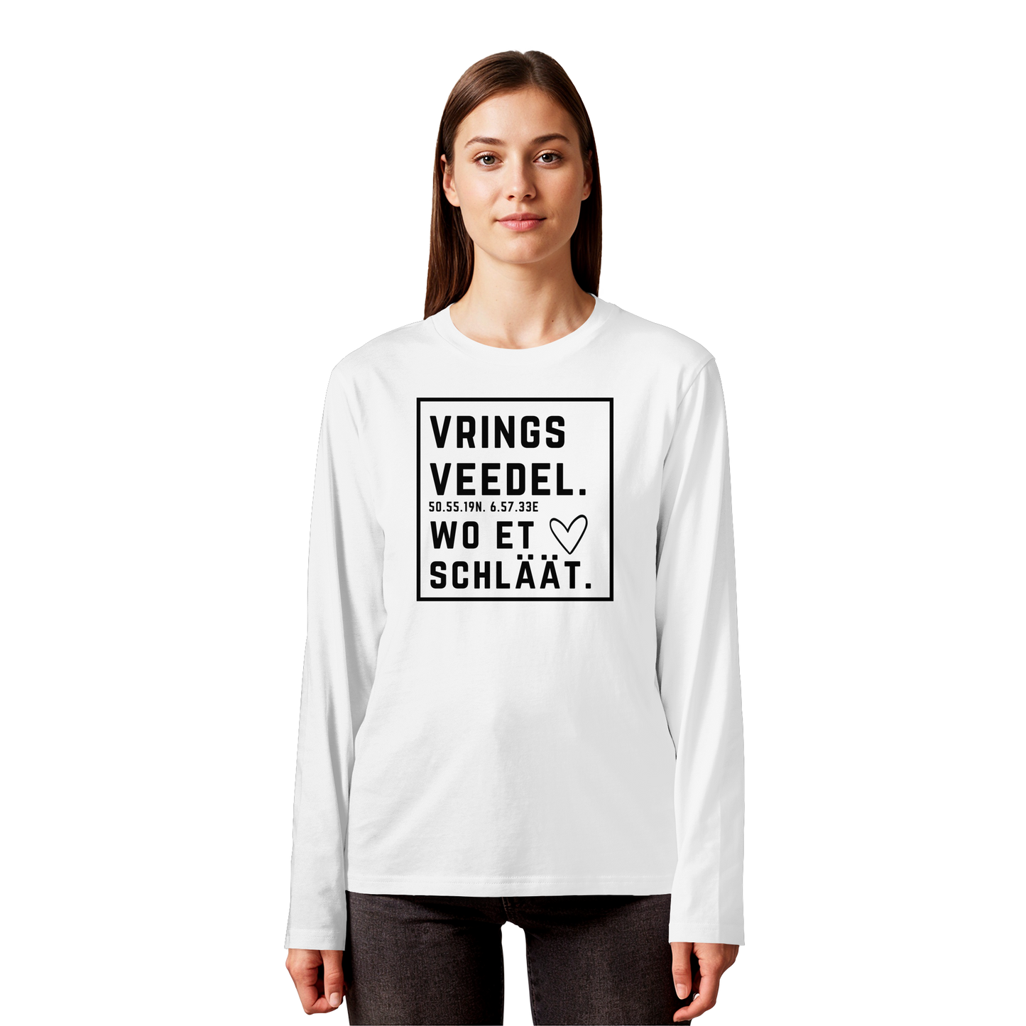 Vringsveedel Hätz Druck - Organic Longsleeve T-Shirt
