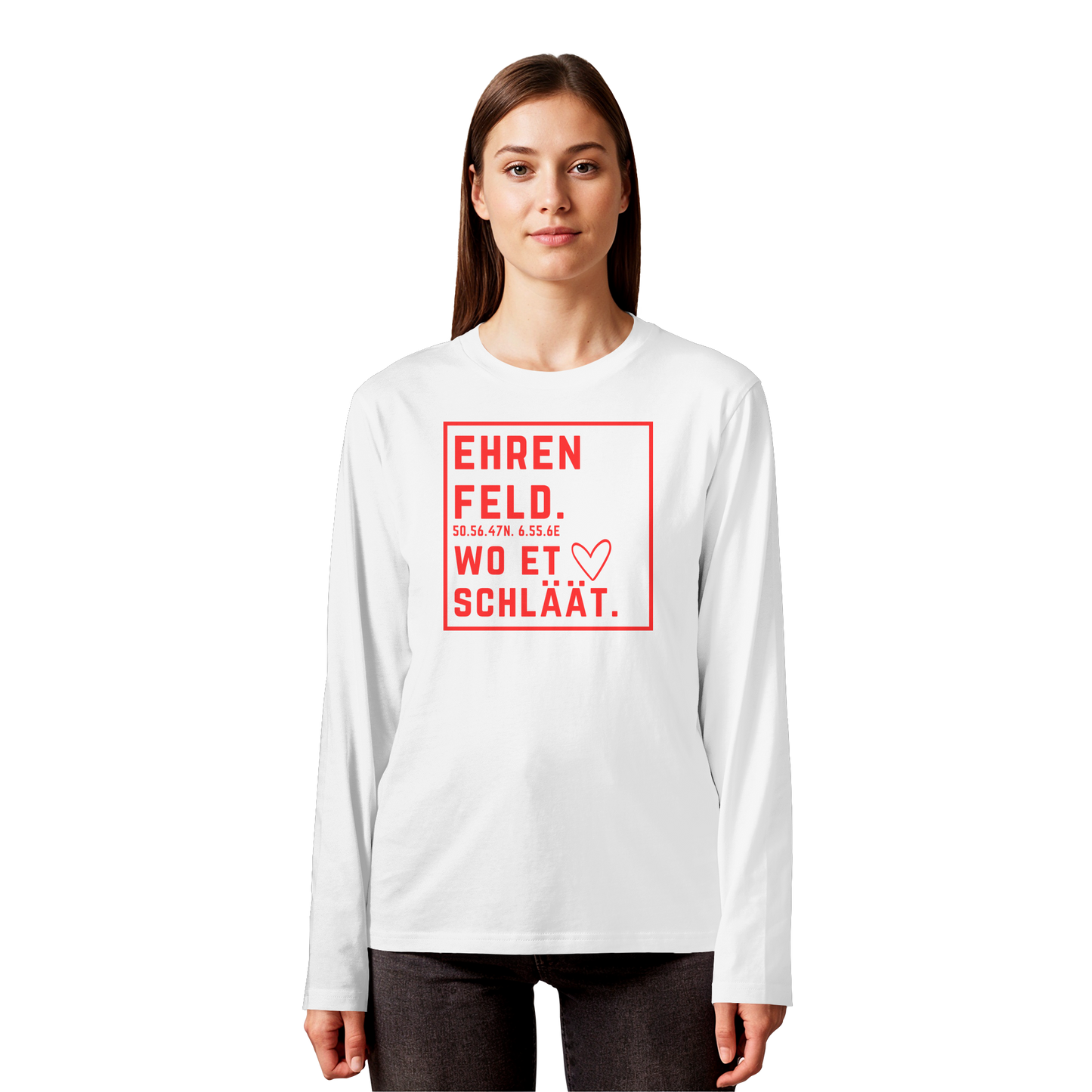 Ehrenfeld Hätz Druck - Organic Longsleeve T-Shirt