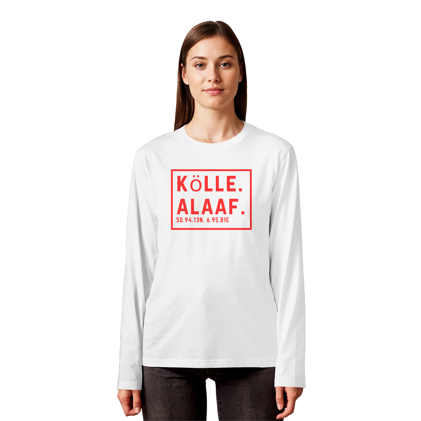 Kölle Alaaf Druck - Organic Longsleeve T-Shirt