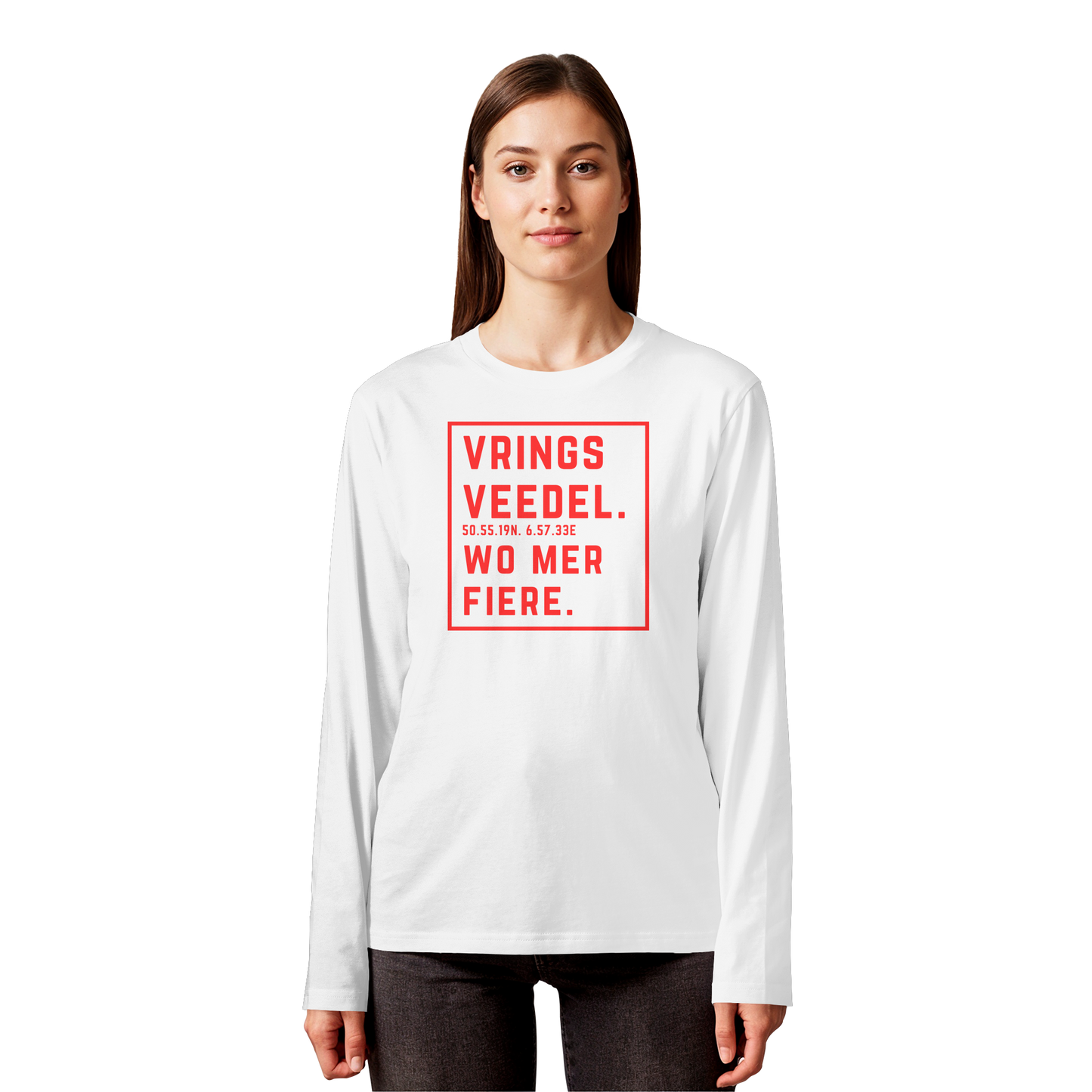 Vringsveedel Fiere Druck - Organic Longsleeve T-Shirt