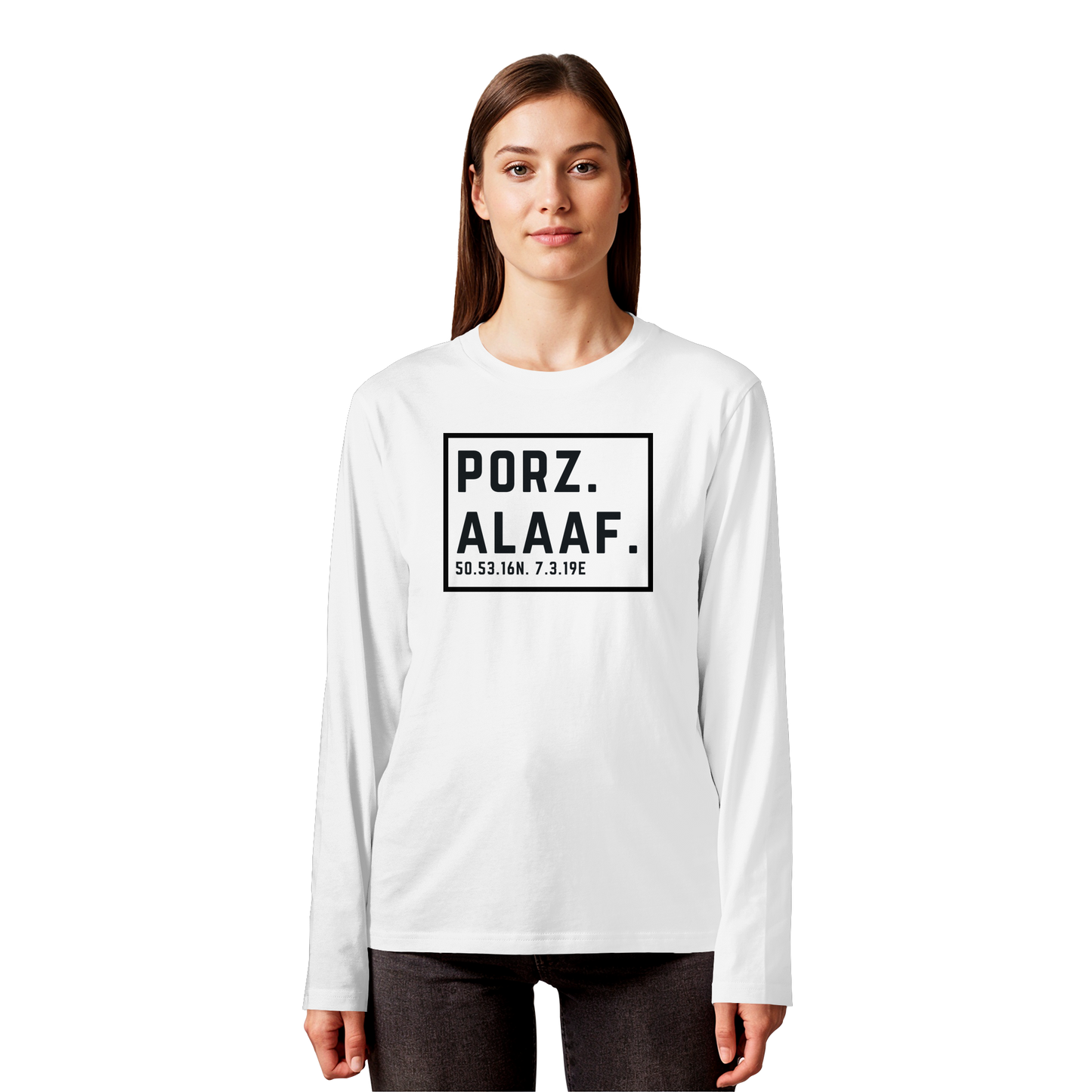 Porz Alaaf Druck - Organic Longsleeve T-Shirt