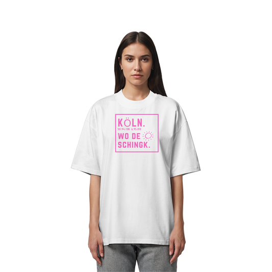 Wo de Sonn schingk - Köln Druck - Organic Oversize Shirt