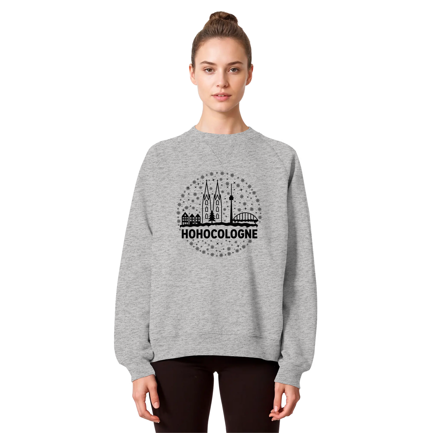 HOHOCologne Druck - Organic Raglan Sweatshirt