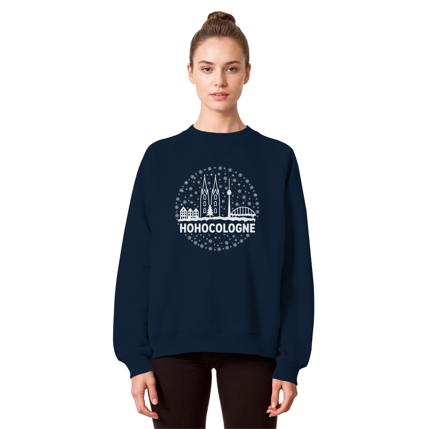 HOHOCologne Druck - Organic Raglan Sweatshirt