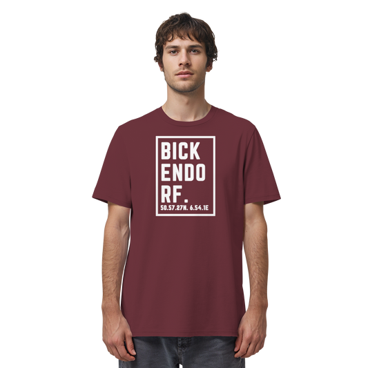 Bickendorf Koordinaten (großer Druck auf der Brust) - Organic Shirt